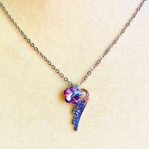 NEW Crystal colorful pendant necklace